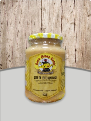 Doce de Leite com Coco Pote de Vidro 600g