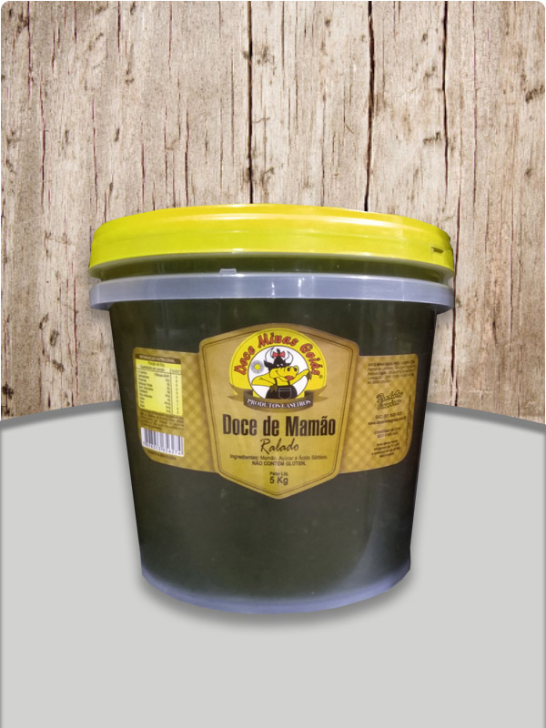 Doce de Mamão Ralado Balde 5Kg