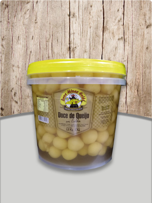 Doce de Queijo em Calda Balde 5Kg