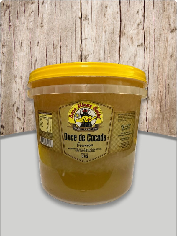 Doce Cocada Cremosa Balde 5Kg