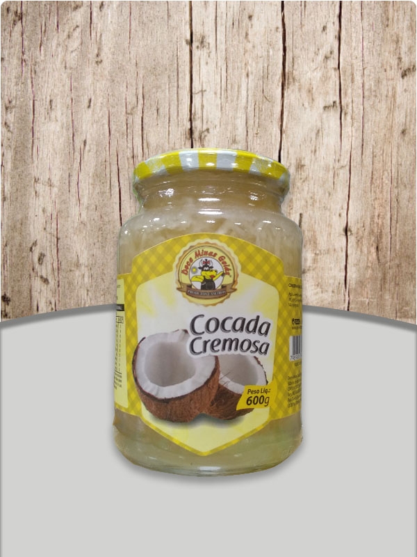 Doce Cocada Cremosa Pote Vidro 600g